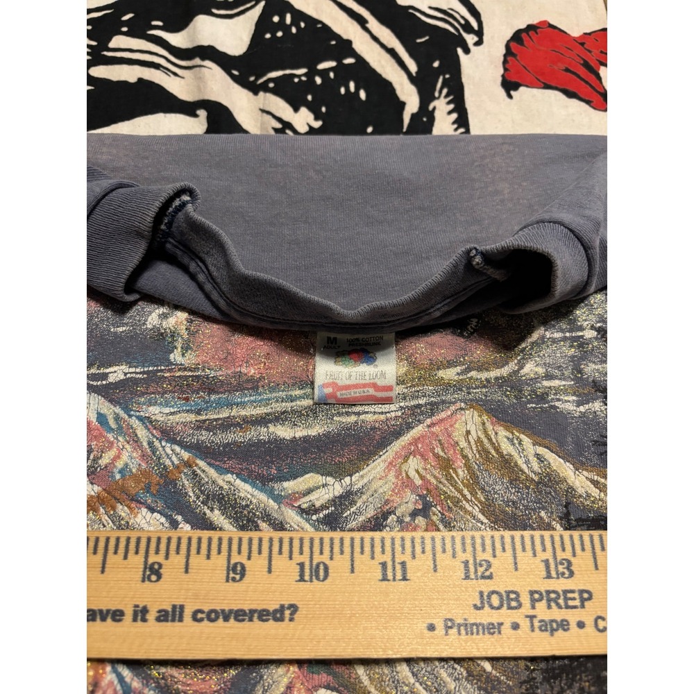 Vintage 1992 Hartford TN Pigeon River T Shirt Fruit of the Loom Blue Gray Med - Picture 5 of 5